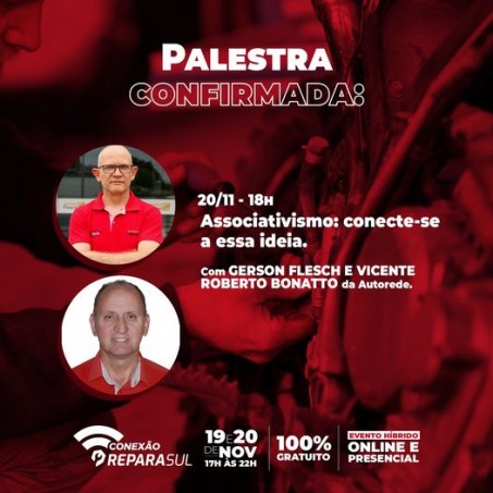 Palestra Online com a AutoRede e Carlos Fortes.
