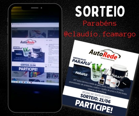 Sorteio AutoRede + Paraflu