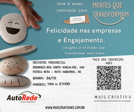 WORKSHOP FELICIDADE  NAS EMPRESAS E ENGAJAMENTO