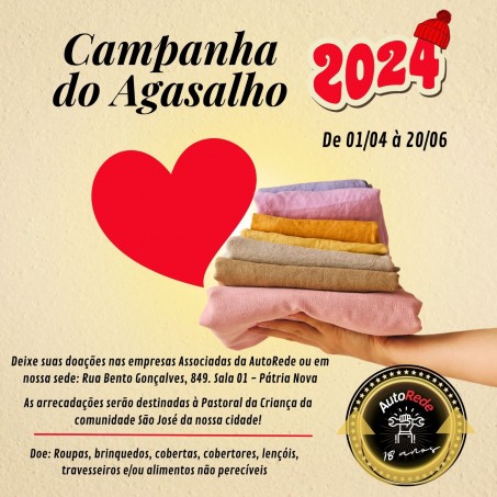 CAMPANHA DO AGASALHO AUTOREDE 2024